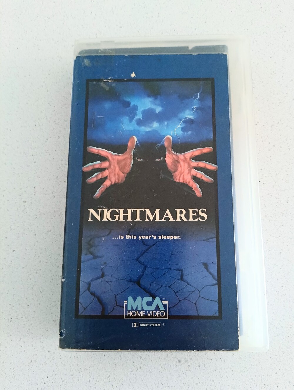 VTG 1983 Nightmares VHS MCA Home Video Ex Rental Horror Anthology Clamshell